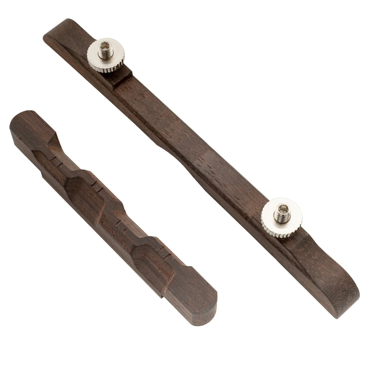 Musiclily Pro 40mm(1-37/64 inch) Rosewood Adjustable Compensated Mandolin Bridge