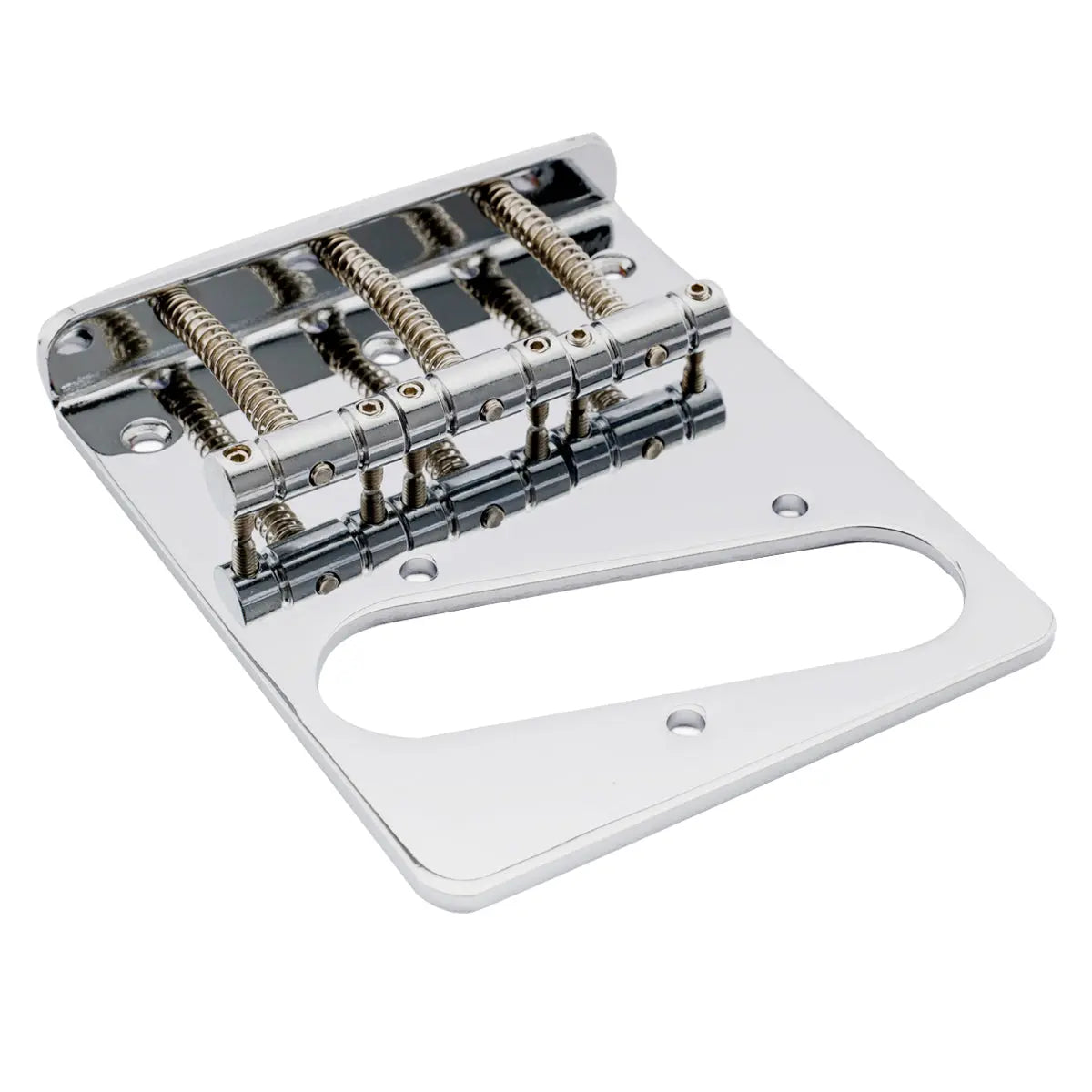 Musiclily Basic 54mm(2-1/8 inch) Guitar Bridge with 3-Saddle for Tele Style Guitar