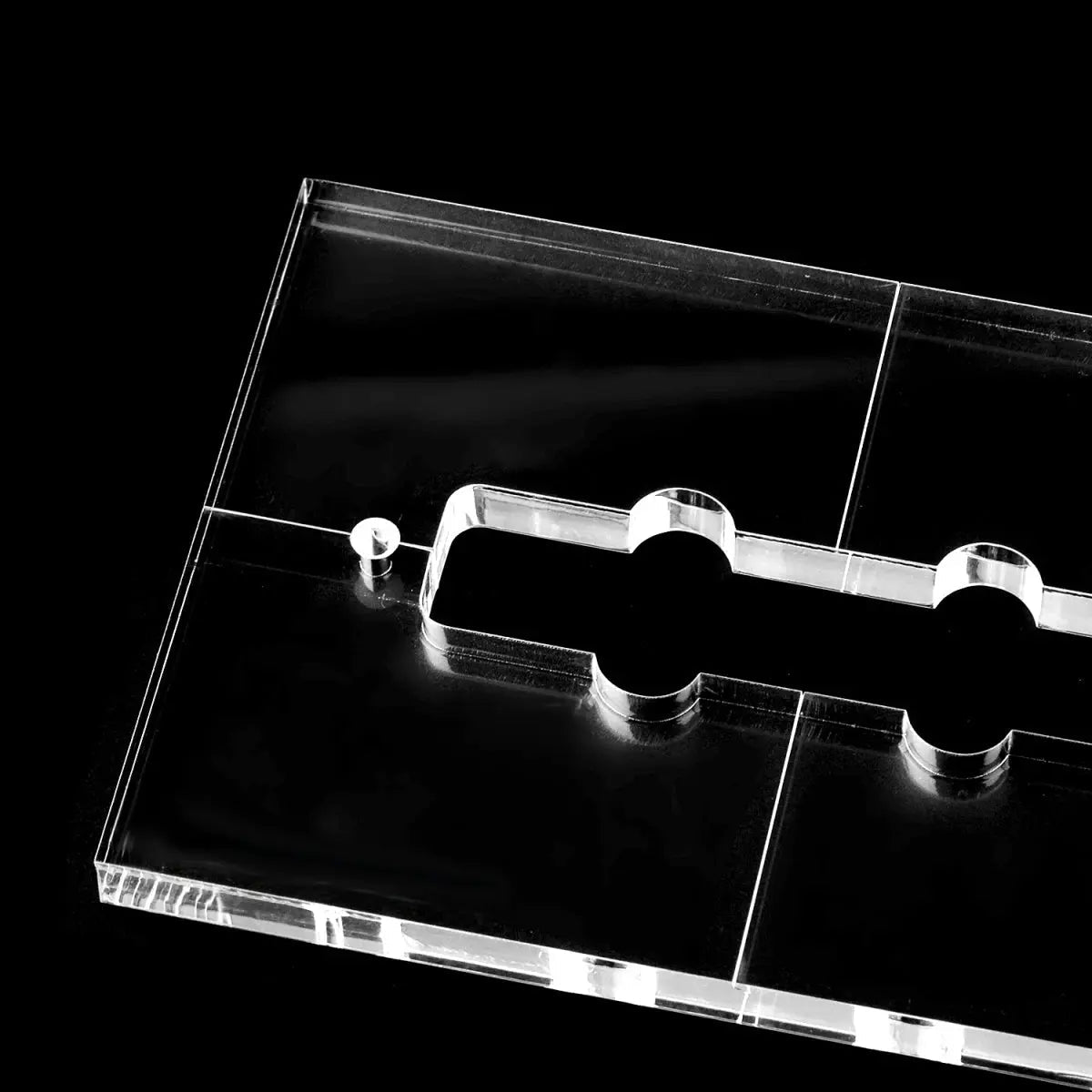 Musiclily Pro CNC Accurate Acrylic Pickup Routing Templates Set for Standard Jazz Bass Neck and Bridge Pickup