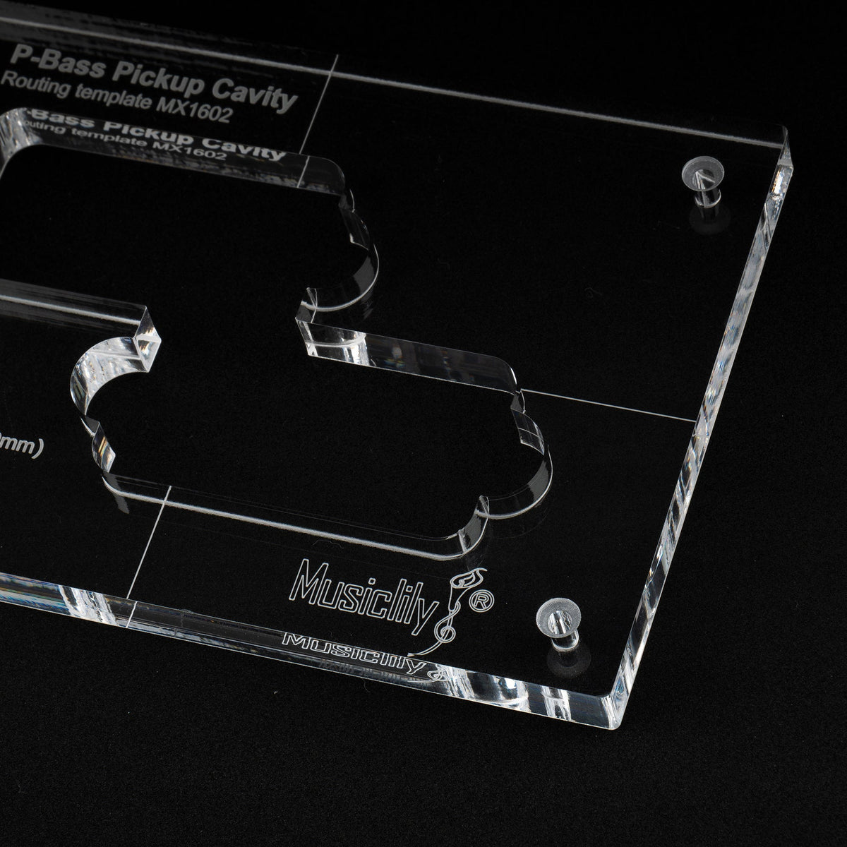 Musiclily Pro CNC Accurate Acrylic Pickup Routing Templates for Standard Precision Bass