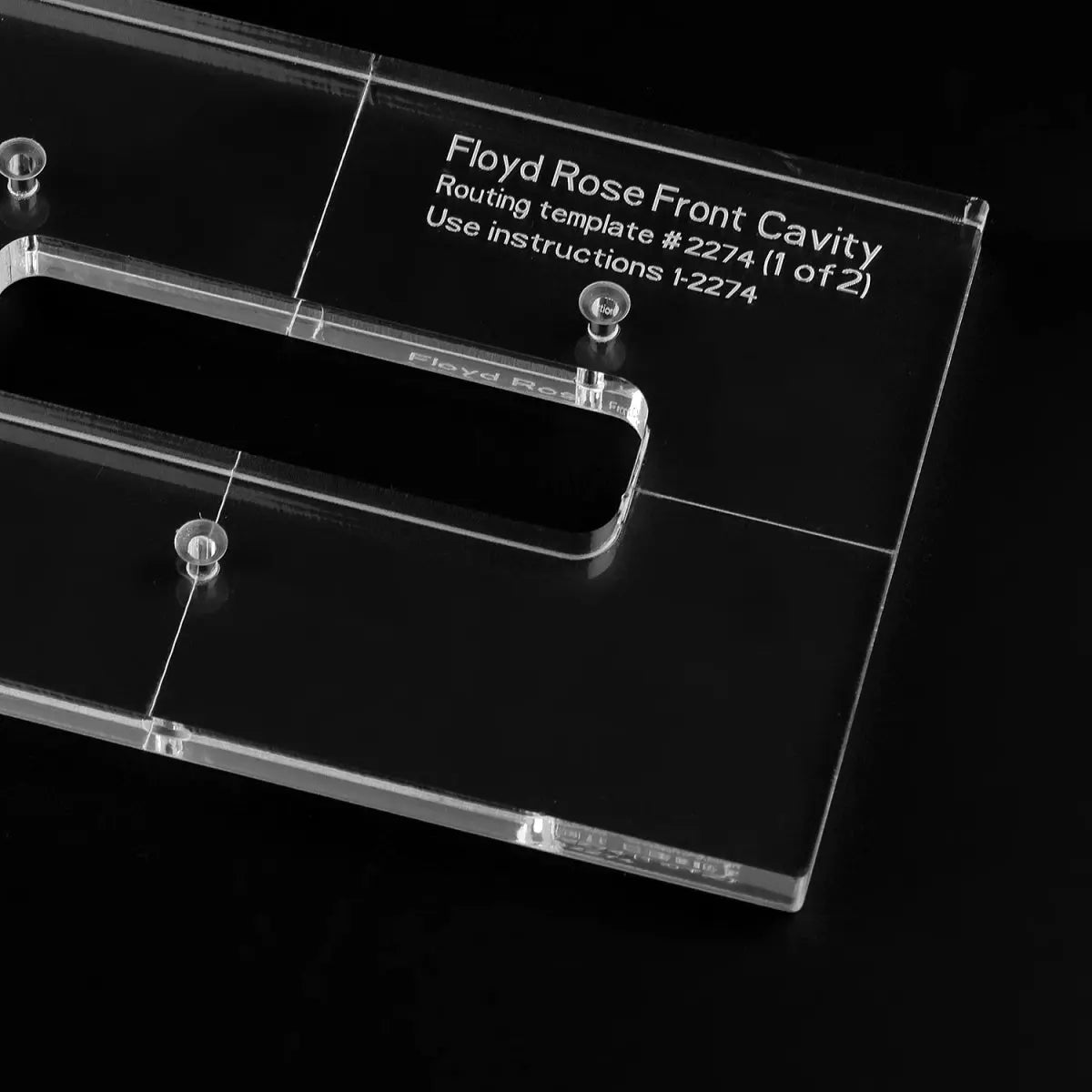 Musiclily Pro CNC Accurate Acrylic Tremolo Bridge Routing Templates Set for Floyd Rose