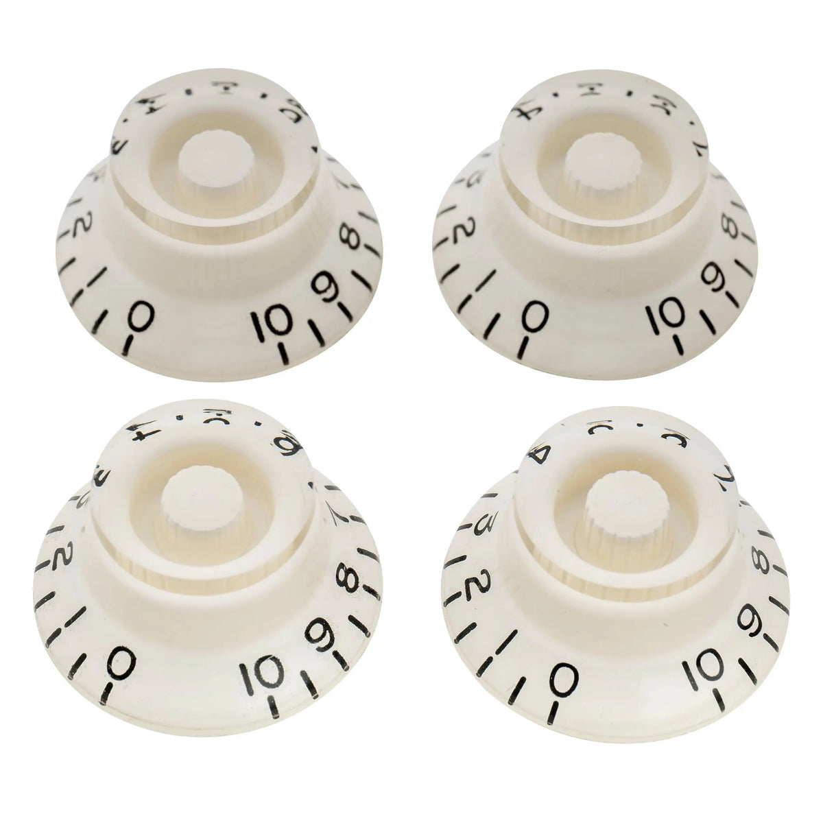 Musiclily Pro Left Handed Metric Coarse 18-Spline Top Hat Bell Knobs Tone Volume Control Knobs for Epiphone LP SG Style Electric Guitar, Set of 4