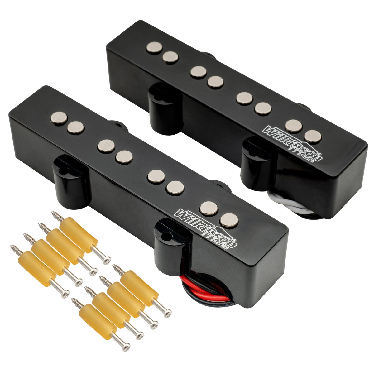 Wilkinson M Series Variable Gauss Ceramic Traditional Jazz Bass Pickups Set for JB Style Electric Bass