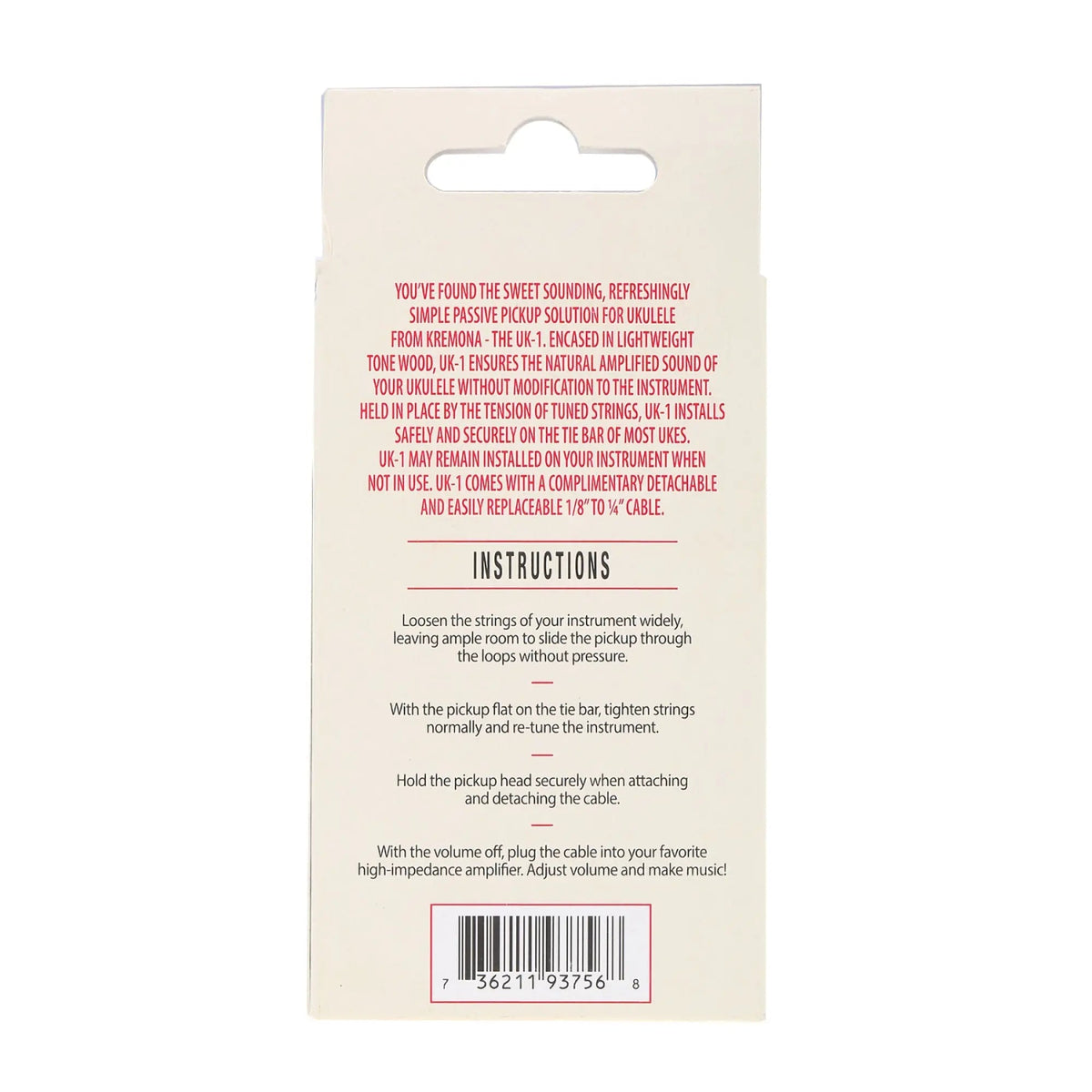 KNA UK-1 Portable Piezo Pickup for Ukulele