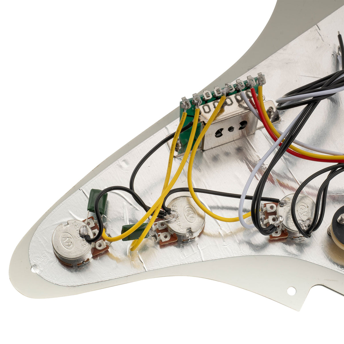 Musiclily Basic Pre-wired Loaded Standard ST-SSS Pickguard with Ceramic Magnet Single Coil Pickups Set for Strat Style Electric Guitar