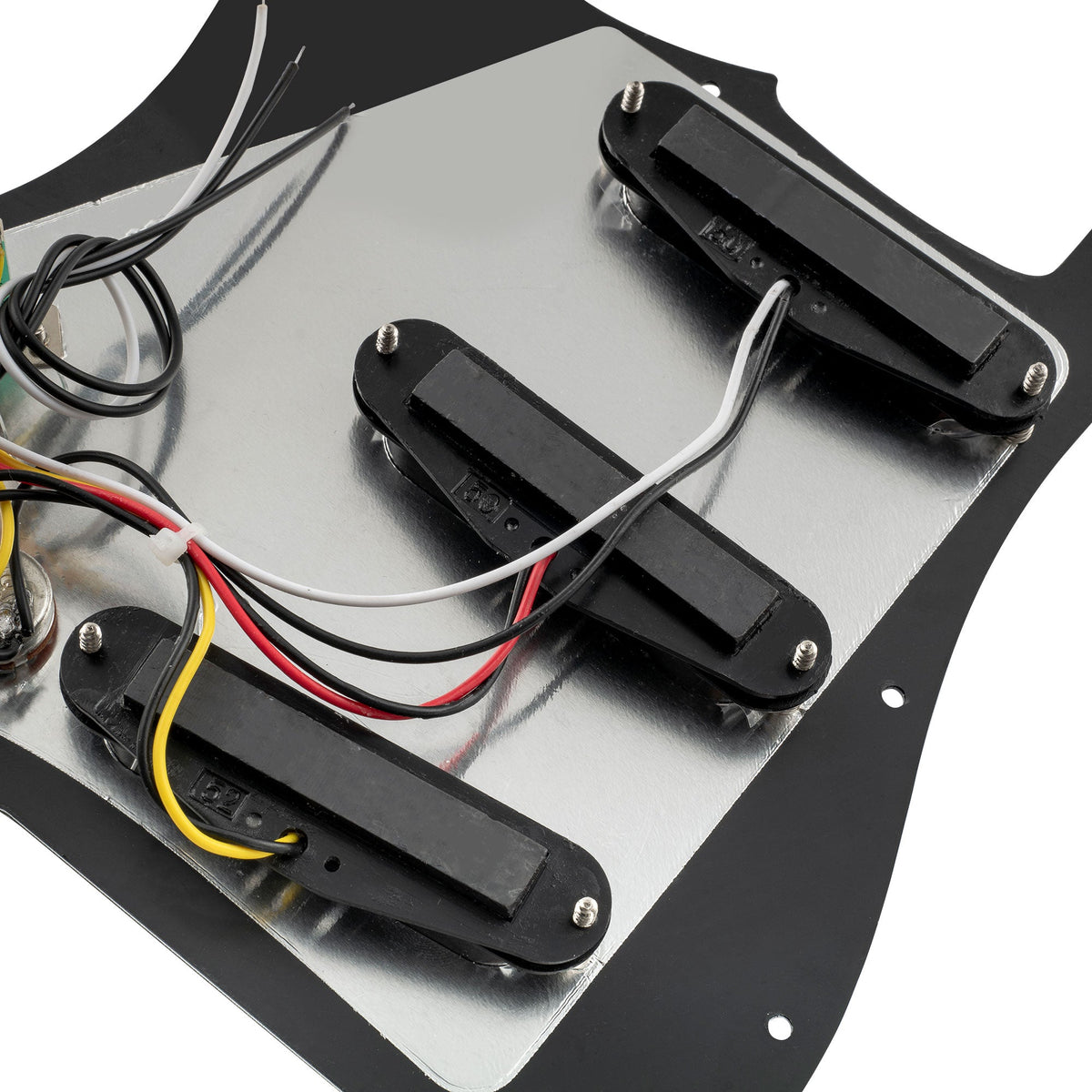 Musiclily Basic Pre-wired Loaded Standard ST-SSS Pickguard with Ceramic Magnet Single Coil Pickups Set for Strat Style Electric Guitar