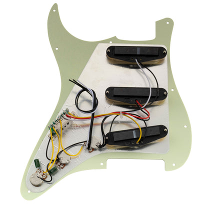 Musiclily Basic Pre-wired Loaded Standard ST-SSS Pickguard with Ceramic Magnet Single Coil Pickups Set for Strat Style Electric Guitar