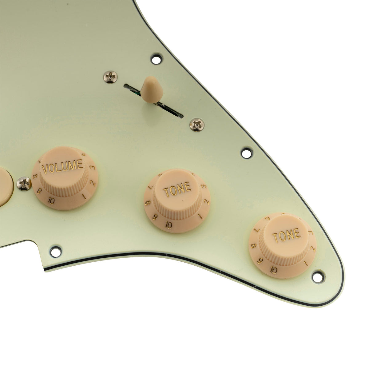 Musiclily Basic Pre-wired Loaded Standard ST-SSS Pickguard with Ceramic Magnet Single Coil Pickups Set for Strat Style Electric Guitar