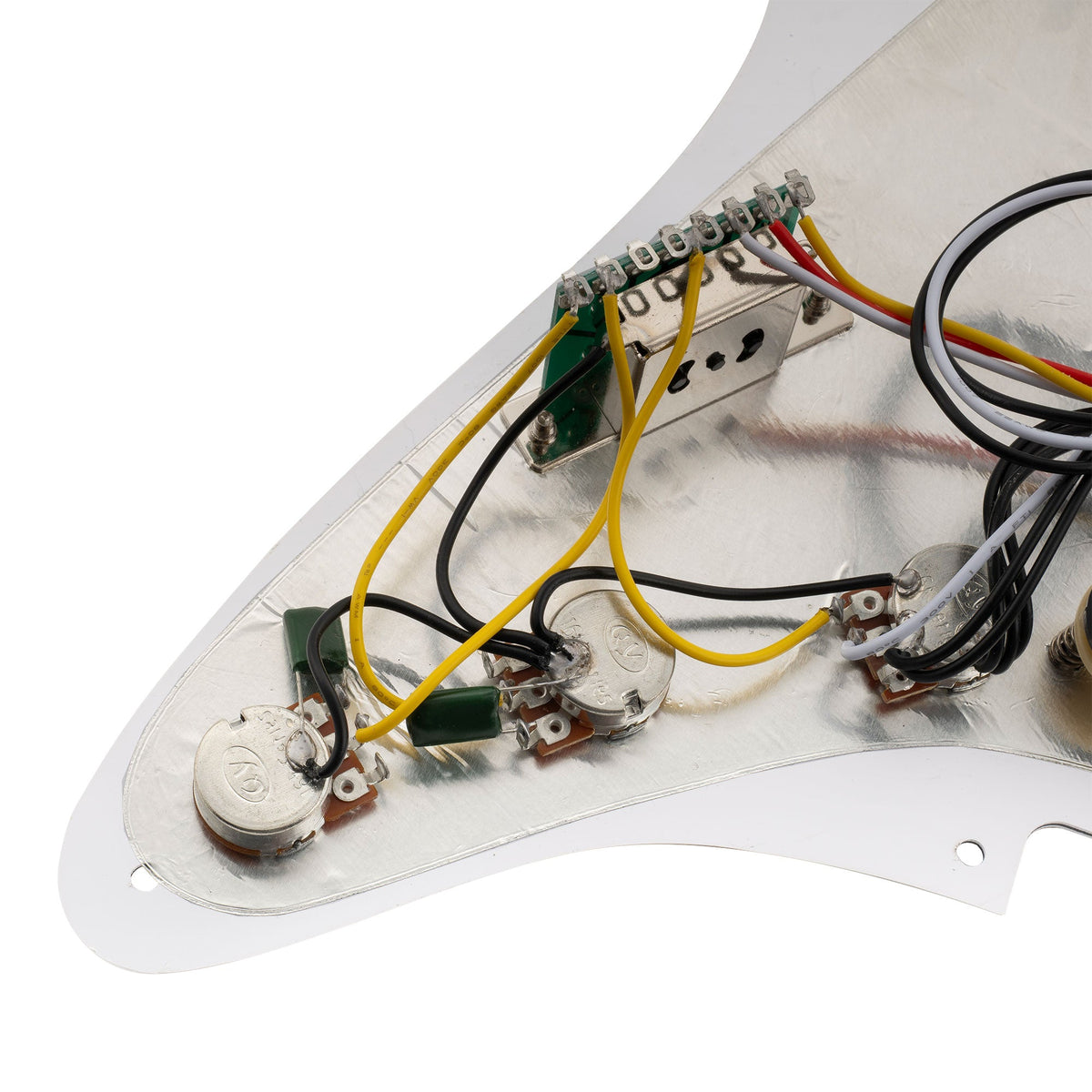 Musiclily Basic Pre-wired Loaded Standard ST-SSS Pickguard with Ceramic Magnet Single Coil Pickups Set for Strat Style Electric Guitar