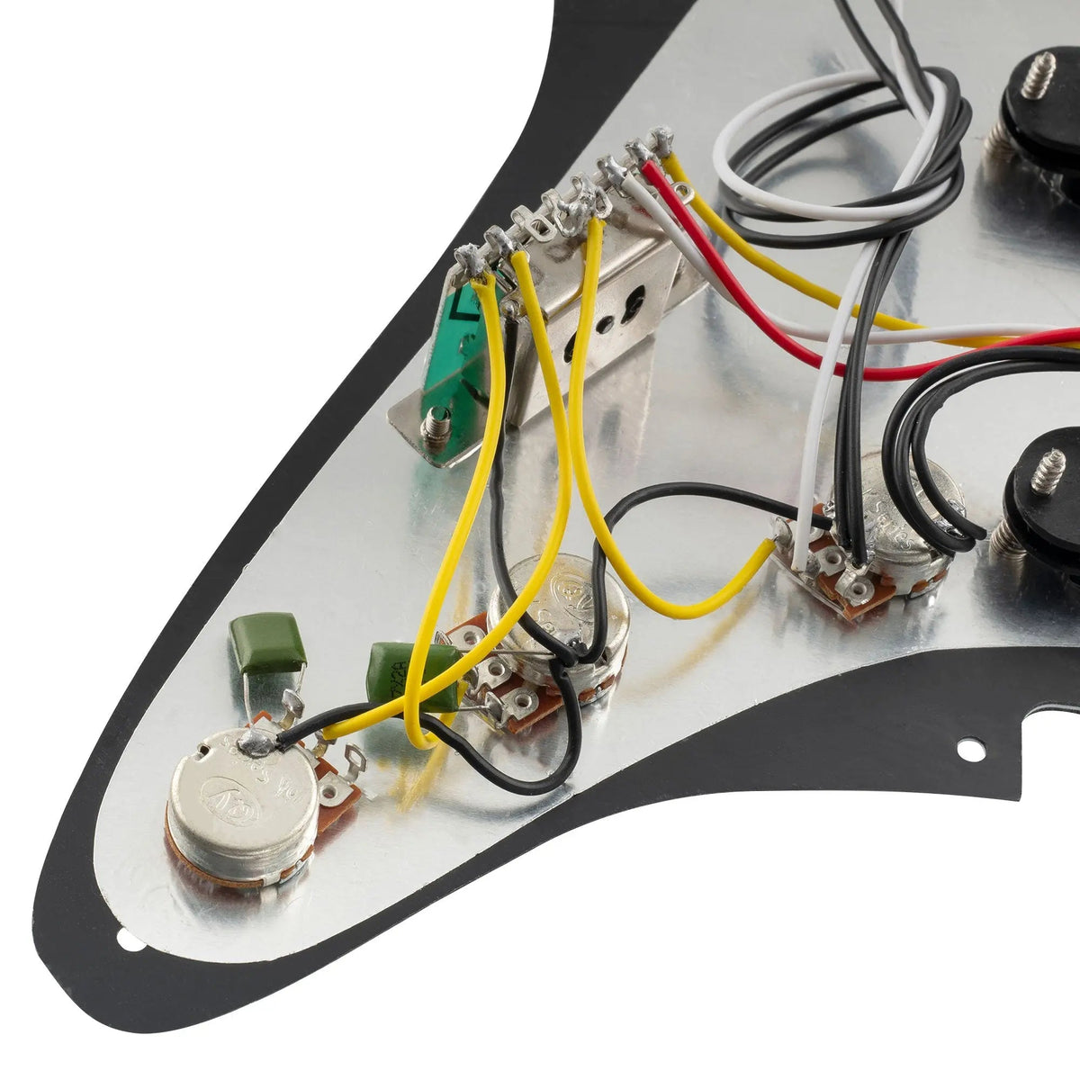 Musiclily Basic Pre-wired Loaded Standard ST-SSS Pickguard with Ceramic Magnet Single Coil Pickups Set for Strat Style Electric Guitar