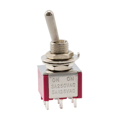 Musiclily Basic 2-Way DPDT Guitar Mini Toggle Switch ON-ON 6 Pin Selector
