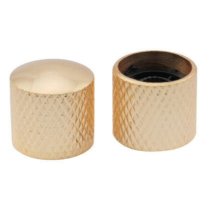 Musiclily Basic Coarse 18 Splines Steel Dome Control Knobs for Squier Tele Style Electric Guitar Bass 18*18mm, Set of 4