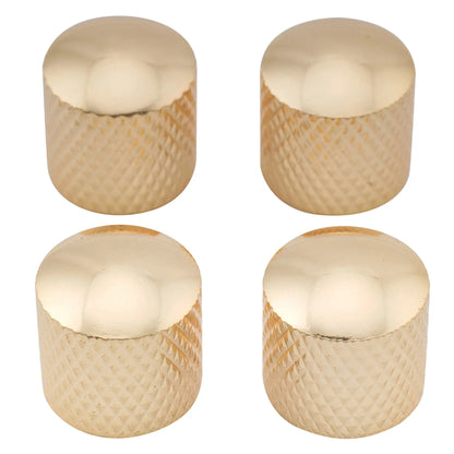 Musiclily Basic Coarse 18 Splines Steel Dome Control Knobs for Squier Tele Style Electric Guitar Bass 18*18mm, Set of 4
