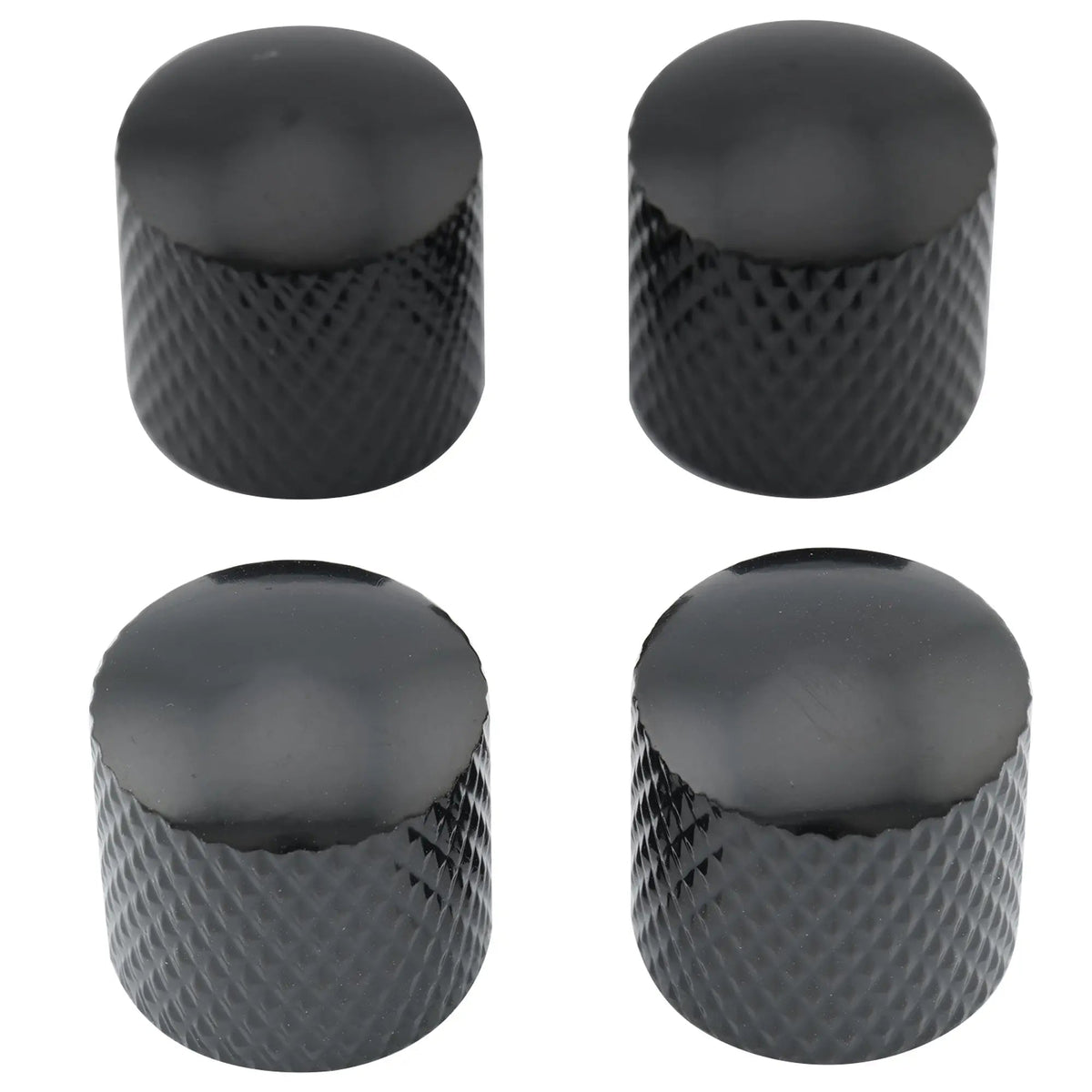 Musiclily Basic Coarse 18 Splines Steel Dome Control Knobs for Squier Tele Style Electric Guitar Bass 18*18mm, Set of 4