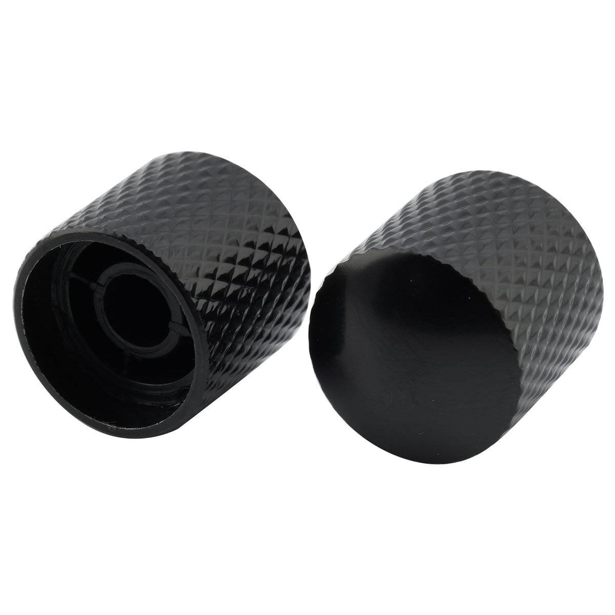 Musiclily Basic Coarse 18 Splines Steel Dome Control Knobs for Squier Tele Style Electric Guitar Bass 18*18mm, Set of 4