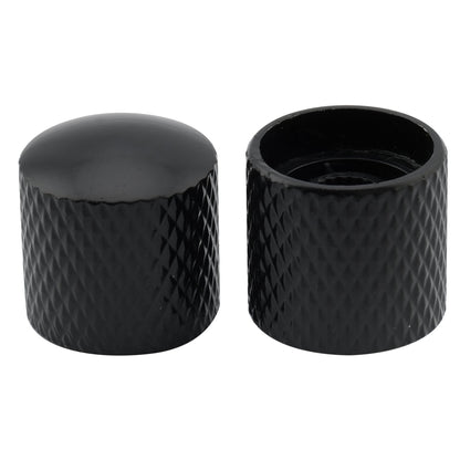 Musiclily Basic Coarse 18 Splines Steel Dome Control Knobs for Squier Tele Style Electric Guitar Bass 18*18mm, Set of 4