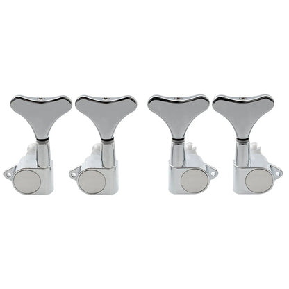 2R2L Full Sealed Bass Tuners Machine Heads Set for Ibanez Style Electric Bass 19:1 Ratio Tuning Pegs Keys