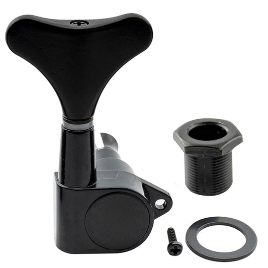 Musiclily Basic Single 19:1 Ratio Full Sealed Machine Head Bass Side Tuner Tuning Peg Key with Y-Style Button for Ibanez Style Electric Bass