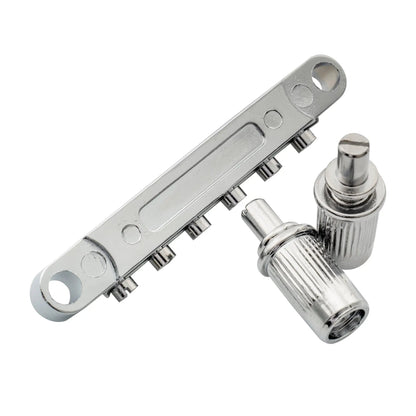 Musiclily Basic 52mm(2-3/64 inch) ABR-1 Style Tune-o-matic Guitar Bridge for LP Style Electric Guitar