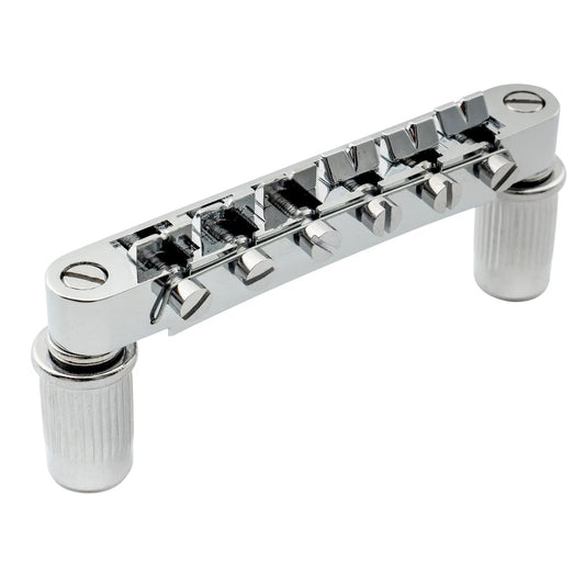 Musiclily Basic 52mm(2-3/64 inch) ABR-1 Style Tune-o-matic Guitar Bridge for LP Style Electric Guitar