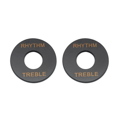 Musiclily Basic Plastic Guitar Rhythm Treble Toggle Switch Plate for LP Style Electric Guitar
