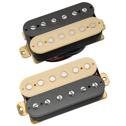 Musiclily Basic Ceramic Humbucker Pickups Neck Bridge Set 50mm 52mm for Electric Guitar