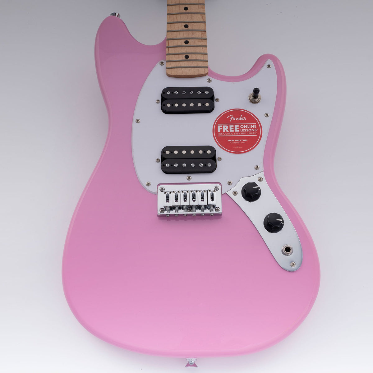 Musiclily Basic 52.5mm(2-1/16 inch) 6 String Non-Tremolo Guitar Fixed Saddle Hardtail Bridge for Fender Strat Tele Style Electric Guitar