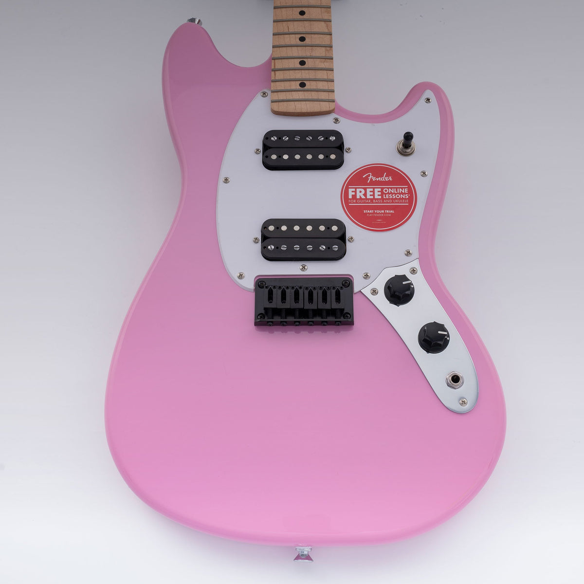 Musiclily Basic 52.5mm(2-1/16 inch) 6 String Non-Tremolo Guitar Fixed Saddle Hardtail Bridge for Fender Strat Tele Style Electric Guitar