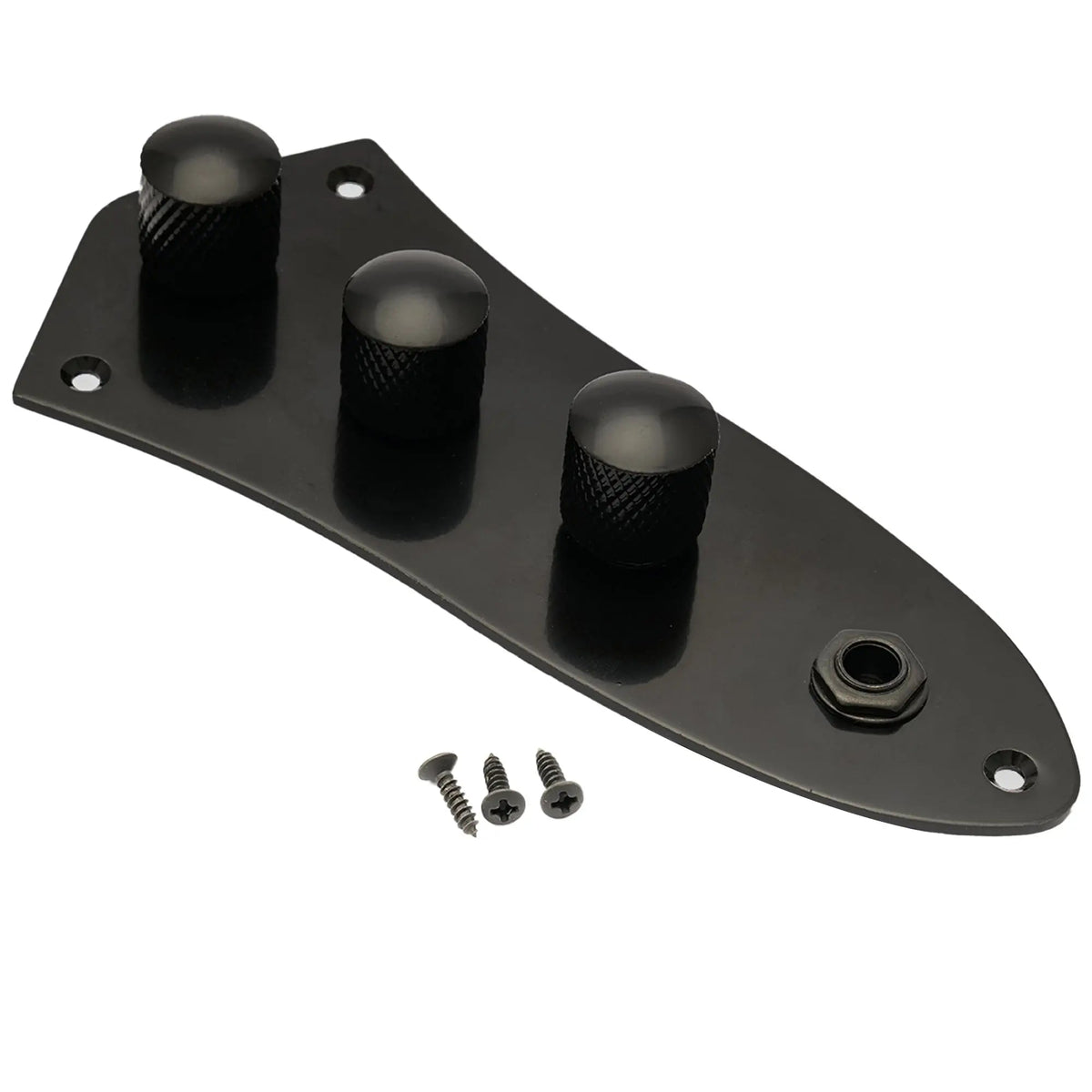 Musiclily Basic Loaded Prewired Jazz Bass Control Plate for JB Style Bass