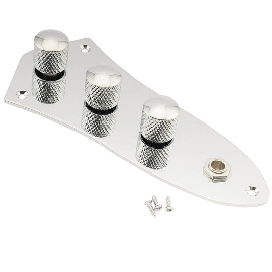 Musiclily Basic Loaded Prewired Jazz Bass Control Plate for JB Style Bass