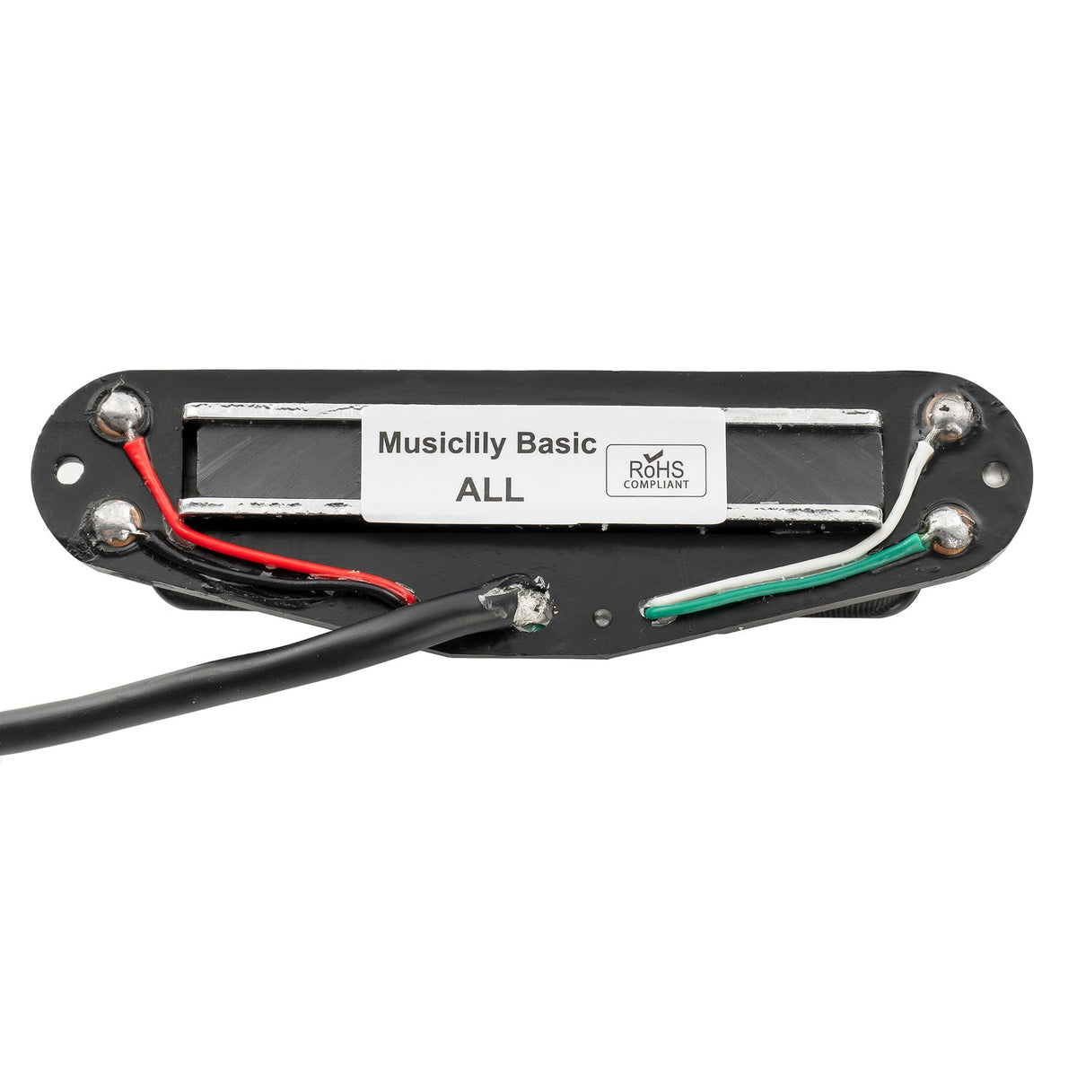 Musiclily Basic Rail Blade Ceramic Single Coil Sized Humbucker Pickup for Strat Style Electric Guitar