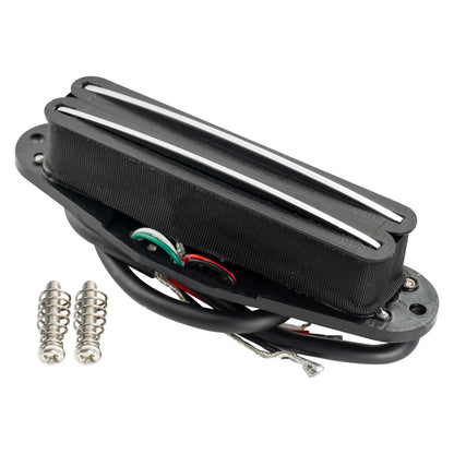 Musiclily Basic Rail Blade Ceramic Single Coil Sized Humbucker Pickup for Strat Style Electric Guitar