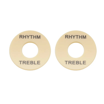 Musiclily Basic Plastic Guitar Rhythm Treble Toggle Switch Plate for LP Style Electric Guitar