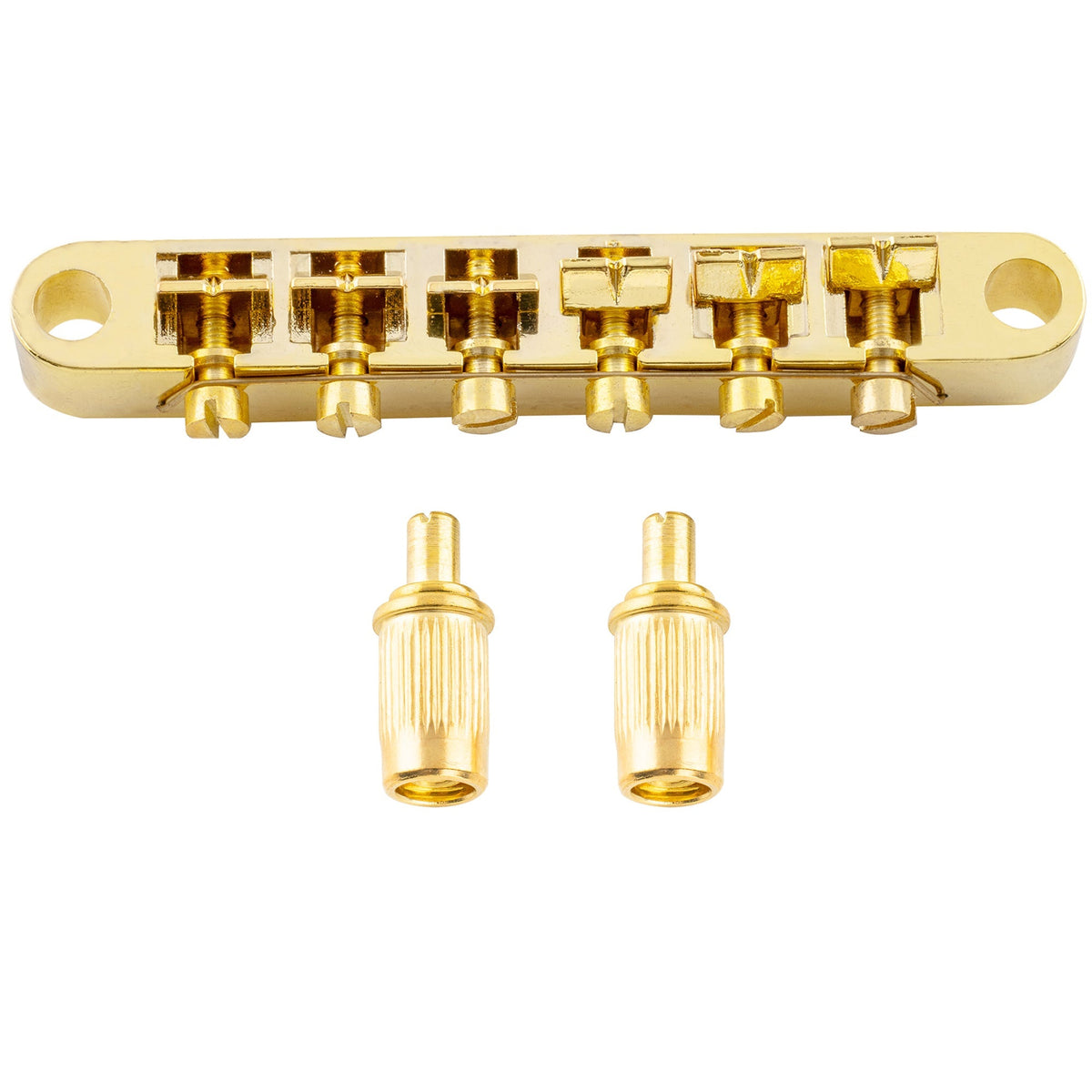 Musiclily Basic 52mm(2-3/64 inch) ABR-1 Style Tune-o-matic Guitar Bridge for LP Style Electric Guitar