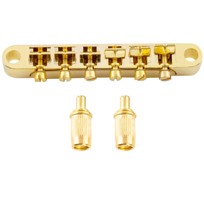 Musiclily Basic 52mm(2-3/64 inch) ABR-1 Style Tune-o-matic Guitar Bridge for LP Style Electric Guitar