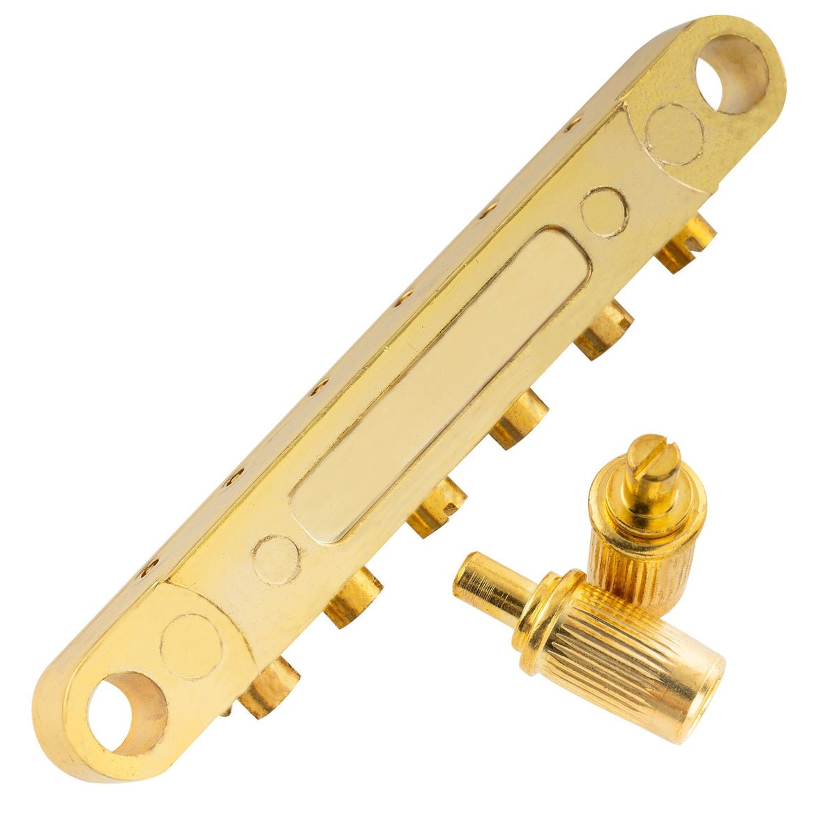 Musiclily Basic 52mm(2-3/64 inch) ABR-1 Style Tune-o-matic Guitar Bridge for LP Style Electric Guitar
