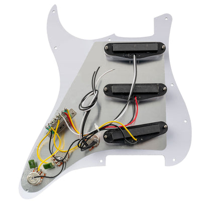 Musiclily Basic Pre-wired Loaded Standard ST-SSS Pickguard with Ceramic Magnet Single Coil Pickups Set for Strat Style Electric Guitar