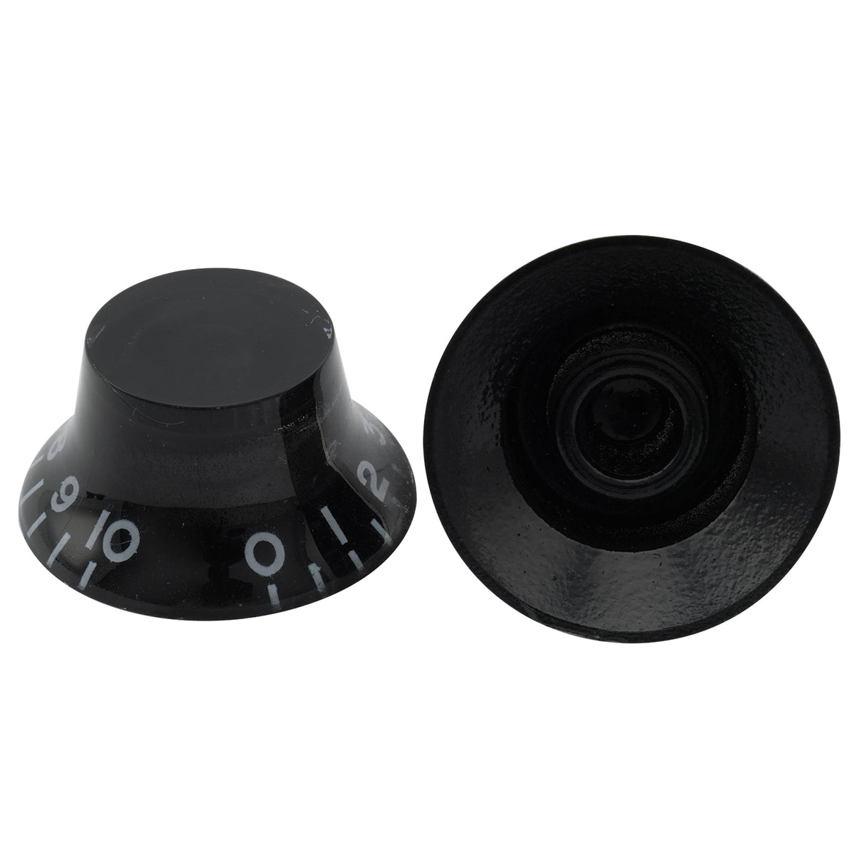 Musiclily Basic Metric Coarse 18-Spline Top Hat Bell Knobs Tone Volume Control Knobs for Epiphone LP SG Style Electric Guitar, Set of 4