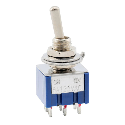 Musiclily Basic 2-Way DPDT Guitar Mini Toggle Switch ON-ON 6 Pin Selector