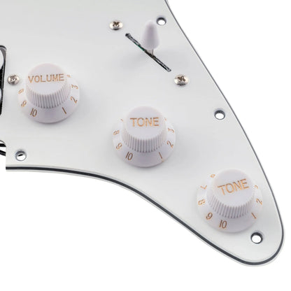 Musiclily Basic Pre-wired Loaded ST-HSS Pickguard with Ceramic Pickups for Strat Style Electric Guitar