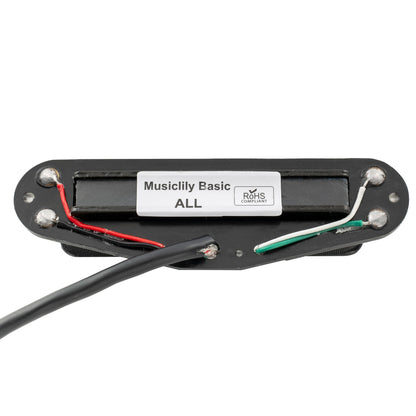 Musiclily Basic Rail Blade Ceramic Single Coil Sized Humbucker Pickup for Strat Style Electric Guitar