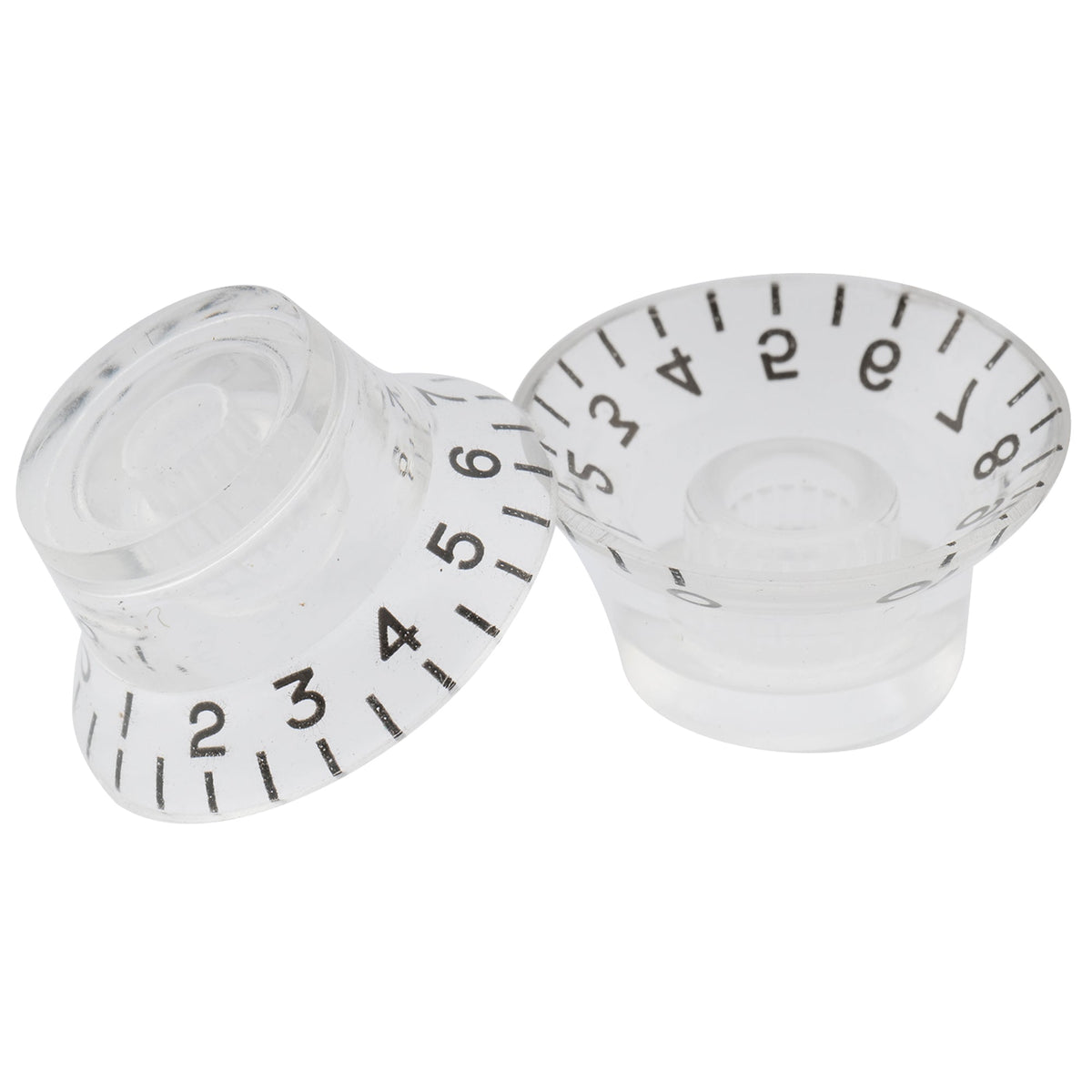 Musiclily Basic Metric Coarse 18-Spline Top Hat Bell Knobs Tone Volume Control Knobs for Epiphone LP SG Style Electric Guitar, Set of 4