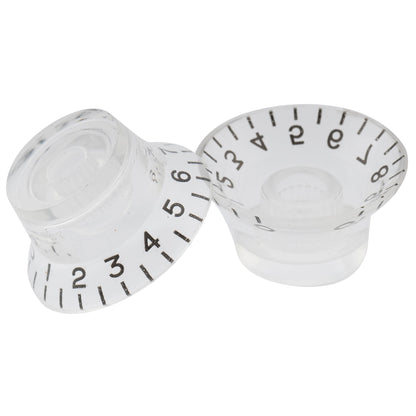 Musiclily Basic Metric Coarse 18-Spline Top Hat Bell Knobs Tone Volume Control Knobs for Epiphone LP SG Style Electric Guitar, Set of 4