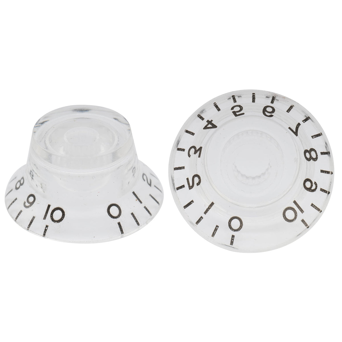 Musiclily Basic Metric Coarse 18-Spline Top Hat Bell Knobs Tone Volume Control Knobs for Epiphone LP SG Style Electric Guitar, Set of 4