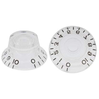 Musiclily Basic Metric Coarse 18-Spline Top Hat Bell Knobs Tone Volume Control Knobs for Epiphone LP SG Style Electric Guitar, Set of 4