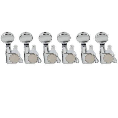 Musiclily Basic R15A 6-in-line Guitar Sealed Tuners Tuning Pegs Keys Machine Heads Set