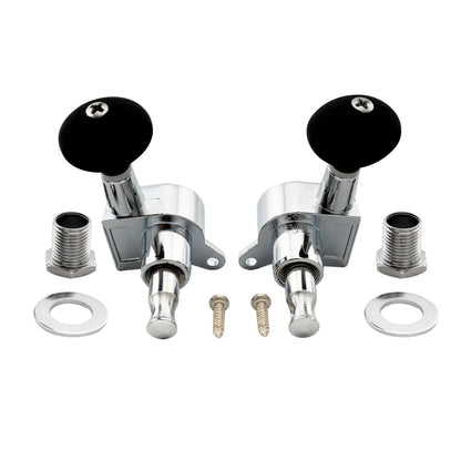 Musiclily Basic 2R2L Sealed Ukulele Tuners Tuning Pegs Keys Machine Heads Set