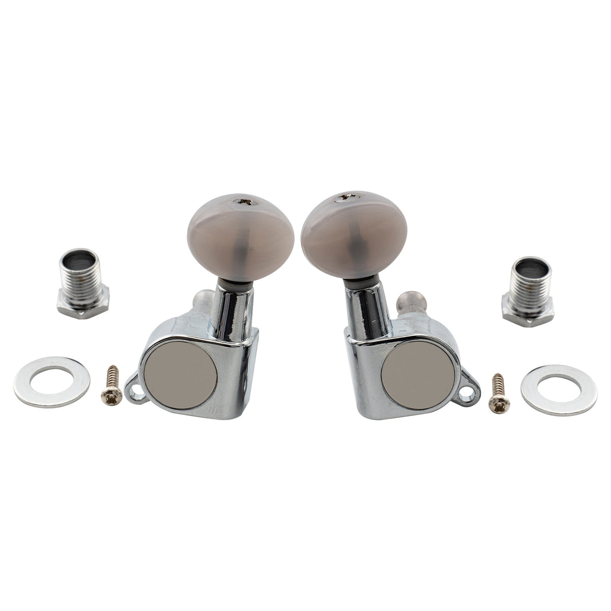 Musiclily Basic 2R2L Sealed Ukulele Tuners Tuning Pegs Keys Machine Heads Set