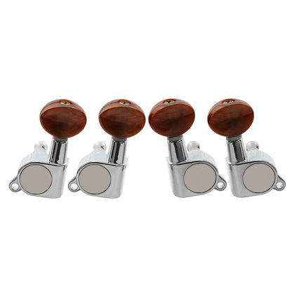 Musiclily Basic 2R2L Sealed Ukulele Tuners Tuning Pegs Keys Machine Heads Set