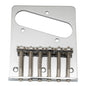 Musiclily Basic 54mm(2-1/8 inch) Vintage 6-String Bridge with 6 Saddles for Tele Style Guitar